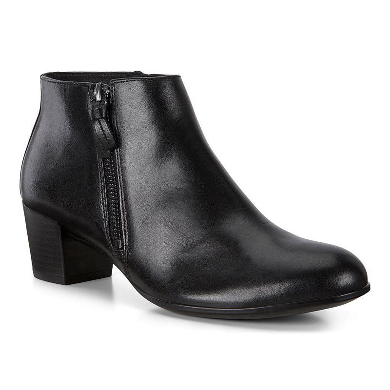 Botines Ankle Boots Ecco Shape M 35 Para Mujer,Negras,524067-BOC